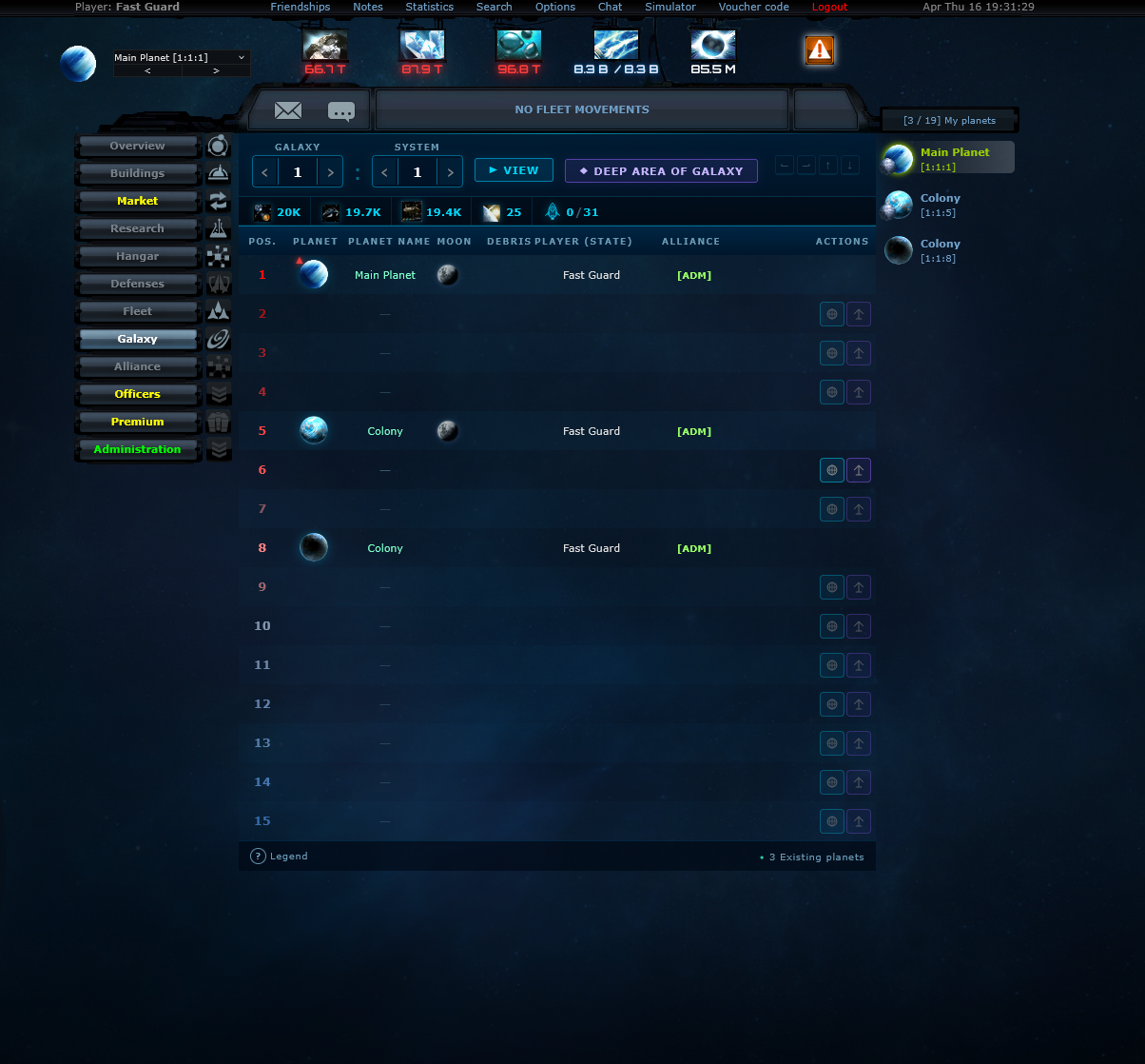 Planet Management